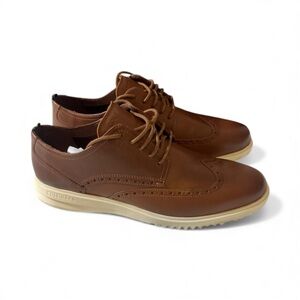 Cole Haan Grand+ Wingtip Oxford British Tan / IVR C36939 Men's NIB